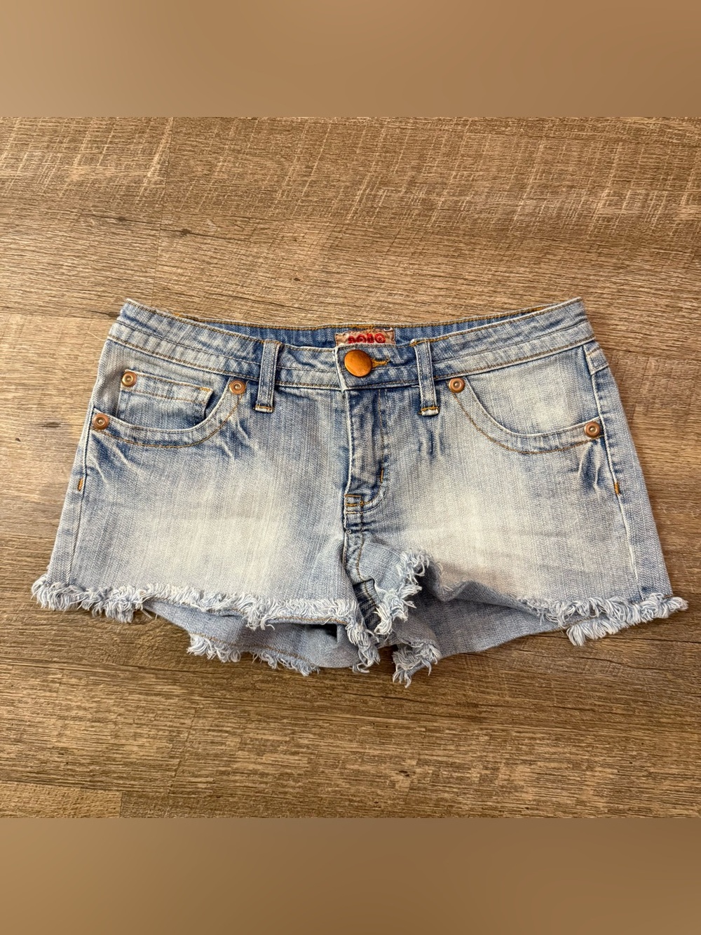 No Boundaries Light Blue Distressed Denim Shorts